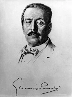 Female Musician Gallery: Giacomo Puccini (charcoal on paper)