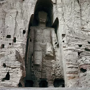 Bamiyan Gallery: Giant Standing Buddha, 5th-6th century (stone)