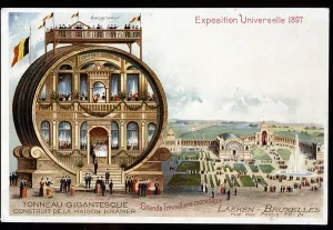 Flemish Region Gallery: Gigantesque barrel - Maison Kramer - 1897 World Exhibition in Brussels