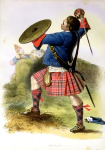 Battle Of Culloden Gallery: Gillies MacBean at Culloden in 1746 (colour litho)