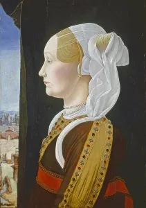Ginevra Bentivoglio, c. 1474- 77 (tempera on panel) Ginevra Bentivoglio, c. 1474- 77 (tempera on panel)