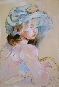 Girl Carrying a Basket, 1891 (pastel on paper) Girl Carrying a Basket, 1891 (pastel on paper)