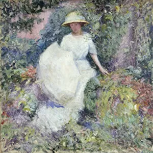 Walt Kuhn Gallery: Girl with Parasol (oil on canvas)