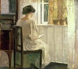 Chairs Gallery: Girl Reading in a Sunlit Room