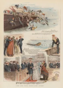 Sea Travel Gallery: The Girl with Thirty-Nine Lovers (chromolitho)