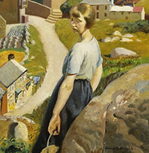 Images Dated 22nd March 2012: The Girl, Zennor, (oil on canvas)