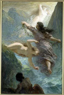 The girls of the Rhine. Pastel by Henri Fantin Latour (Fantin-Latour, 1836-1904) The girls of the Rhine. Pastel by Henri Fantin Latour (Fantin-Latour, 1836-1904)