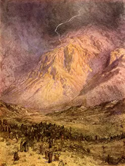 William Brassey Hole Gallery: The giving of the law on Mount Sinai. - Bible