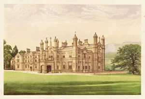 Glanusk Park, Brecknockshire, Wales. 1880 (engraving) Glanusk Park, Brecknockshire, Wales. 1880 (engraving)