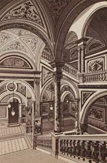 Glasgow Prints: Glasgow: Marble Staircase, Municipal Buildings (litho)
