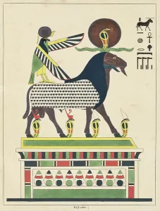 The god Amon-Ra, illustration from Pantheon egyptien The god Amon-Ra, illustration from Pantheon egyptien