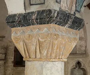 Godron tent 11th century, Romanesque crypt, Bayeux Cathedral Godron tent 11th century, Romanesque crypt, Bayeux Cathedral