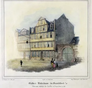 Goethe's House in Frankfurt (colour litho) Goethe's House in Frankfurt (colour litho)