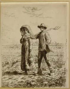 Going to Work, 1863 (etching) Going to Work, 1863 (etching)