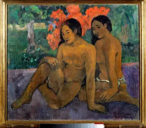 And the gold of their bodies Two Tahitians posing naked And the gold of their bodies Two Tahitians posing naked