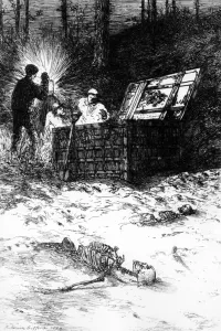 The Gold Bug, illustration to the story by Edgar Allan Poe, 1884 (etching) The Gold Bug, illustration to the story by Edgar Allan Poe, 1884 (etching)