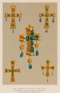 Gold Crosses of a King of the Goths (chromolitho) Gold Crosses of a King of the Goths (chromolitho)