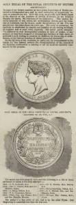 Gold Medal of the Royal Institute of British Architects (engraving) Gold Medal of the Royal Institute of British Architects (engraving)