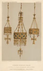 Golden circlets of the Visigoth kings (chromolitho) Golden circlets of the Visigoth kings (chromolitho)