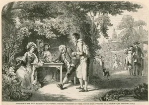 Goldsmith at the White Conduit House, Islington, London (engraving) Goldsmith at the White Conduit House, Islington, London (engraving)