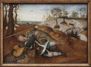 Good pastor. Painting by Pieter Brueghel II (1564-1638), oil on wood, 1616 Good pastor. Painting by Pieter Brueghel II (1564-1638), oil on wood, 1616