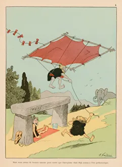 But we have good reasons to believe that the airplane was already known in prehistoric eras (colour litho) But we have good reasons to believe that the airplane was already known in prehistoric eras (colour litho)