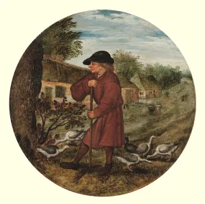 The Goose Herder, or Who knows why the geese go barefoot?'(oil on panel) The Goose Herder, or Who knows why the geese go barefoot?'(oil on panel)