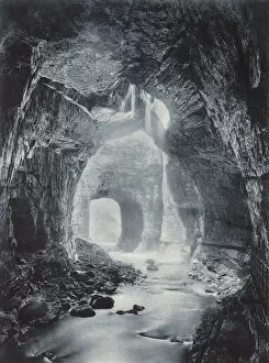 Maps Collection: Gorge of the River Rhumel, near Constantine, Algeria (b / w photo)