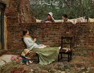 Household Chores Gallery: Gossip, c. 1885 (oil on canvas)