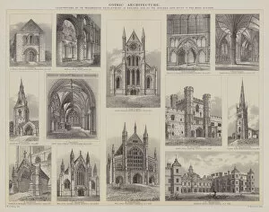 Ornamental Collection: Gothic Architecture (engraving)