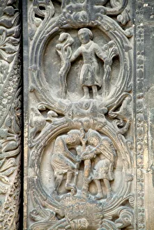 Gothic Art: Pieright of the right-hand portal of the western facade of the Basilica of Gothic Art: Pieright of the right-hand portal of the western facade of the Basilica of