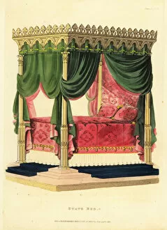 Gothic style State Bed, 1823