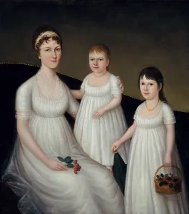 Grace Allison McCurdy and her Daughters, Mary Jane and Letitia Grace, c Grace Allison McCurdy and her Daughters, Mary Jane and Letitia Grace, c