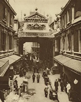 Gracechurch Street entrance to Leadenhall Market, city clearing house for poultry Gracechurch Street entrance to Leadenhall Market, city clearing house for poultry
