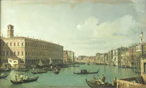 The Grand Canal from the Rialto Bridge (oil on canvas) The Grand Canal from the Rialto Bridge (oil on canvas)