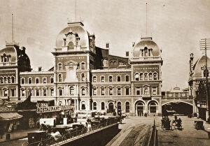 Park Avenue Gallery: Grand Central Station on 42nd St. at Park Ave. New York City, 1887 (litho)