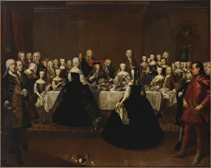 Grand Couvert (table de festin a la cour de Vienne) - Feast table at the Vienna court Grand Couvert (table de festin a la cour de Vienne) - Feast table at the Vienna court