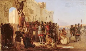 Grand Duke Oleg Nailing a Shield to the Gates of Tsargrad (oil on canvas) Grand Duke Oleg Nailing a Shield to the Gates of Tsargrad (oil on canvas)