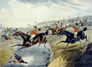 The Grand Leicestershire Fox Hunt, plate 2, engraved by Charles Hunt, 1839 (colour litho) The Grand Leicestershire Fox Hunt, plate 2, engraved by Charles Hunt, 1839 (colour litho)