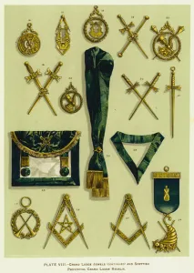 Grand Lodge Jewels and Scottish Provincial Grand Lodge Regalia (colour litho) Grand Lodge Jewels and Scottish Provincial Grand Lodge Regalia (colour litho)