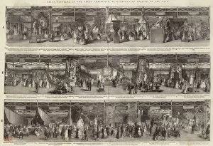 Flannels Gallery: Grand Panorama of the Great Exhibition, South-East Portion of the Nave (engraving)