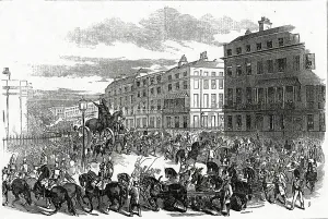 The Grand Procession of the Wellington Statue turning down Park Lane, published in The Grand Procession of the Wellington Statue turning down Park Lane, published in