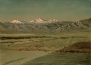 The Grand Tetons, Wyoming (oil on paper laid down on board) The Grand Tetons, Wyoming (oil on paper laid down on board)