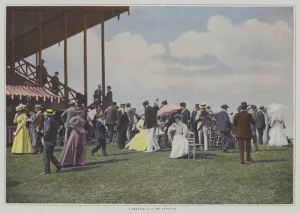 By the grandstand at Deauville racecourse, France (colour photo) By the grandstand at Deauville racecourse, France (colour photo)