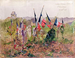 The Graveyard of d'Esternay, First birthday, 1915 (w / c)