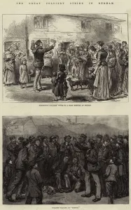 The Great Colliery Strike in Durham (engraving) The Great Colliery Strike in Durham (engraving)