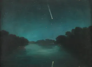 The Great Comet of 1861 as seen from Staines Bridge, Middlesex (oil on zinc) The Great Comet of 1861 as seen from Staines Bridge, Middlesex (oil on zinc)