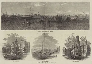 The Great Fire at Chicago (engraving) The Great Fire at Chicago (engraving)