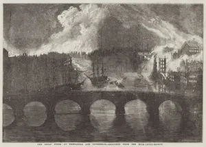The Great Fires, at Newcastle and Gateshead (engraving) The Great Fires, at Newcastle and Gateshead (engraving)