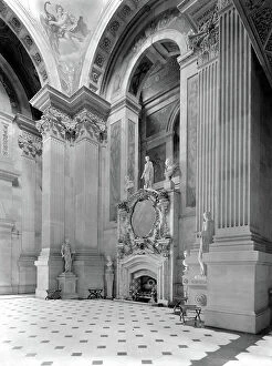 English Baroque Architecture Collection: The Great Hall chimneypiece, Castle Howard, North Yorkshire, from The Country Houses of Sir John